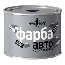 Фарба алкідна автомобільна "NEW TON" чорна матова 450 мл