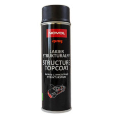 Фарба для бамперів структурна   NOVOL TOPCOAT, чорна  500мл  (аероз.),