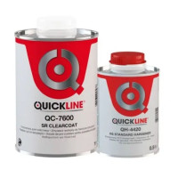 QUICKLINE Лак 7600 HS Прозрачный SR (scratch resistant) 1л+затв. 0,5л 4410 быстрый