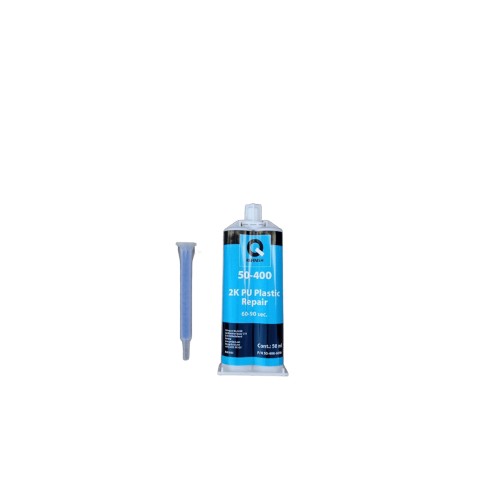 Q-REFINISH 50-400-6090 2K PU Plastic Repair, 60-90 сек. Клей полиуретановый для ремонта пластика 50мл
