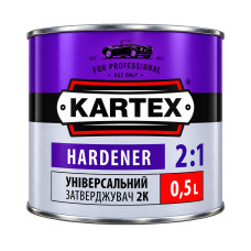 Универсальный отвердитель Kartex для автоэмалей, лаков, грунтов. 0.5л