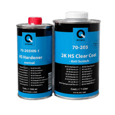 Лак акриловий підвищеної міцності Q-Refinish 70-205 HS AS CLEARCOAT ANTI SCRACH | Комплект 1,5л