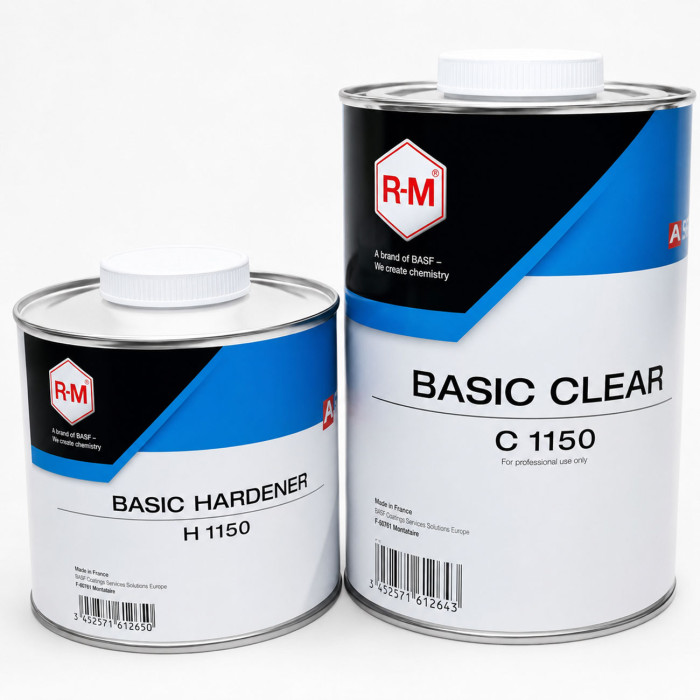 Лак R-M BASIC CLEAR 1 л + 0,5 л — прозрачный акрил-уретановый лак для автомобиля