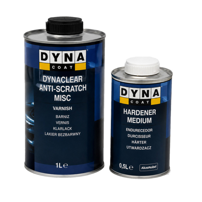 Лак DYNA CLEAR ANTI-SCRATCH MISC 1L (комплект)