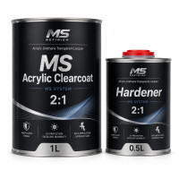 Акрил-уретановий Прозорий лак MS 1L (КОМПЛЕКТ)