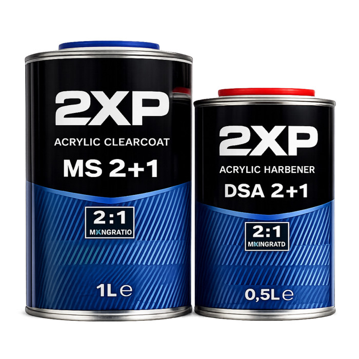 Лак акриловий 2XP MS 2+1 1 л + акриловий отверджувач 2XP 0,5 л