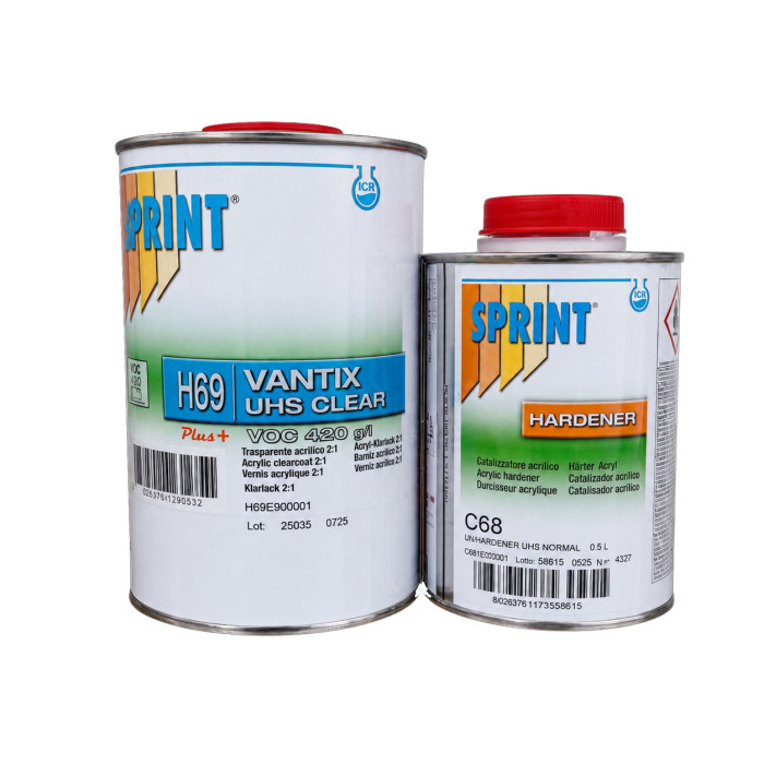 SPRINT H69 Vantix UHS VOC акриловый лак 1л + отвердитель 0,5л