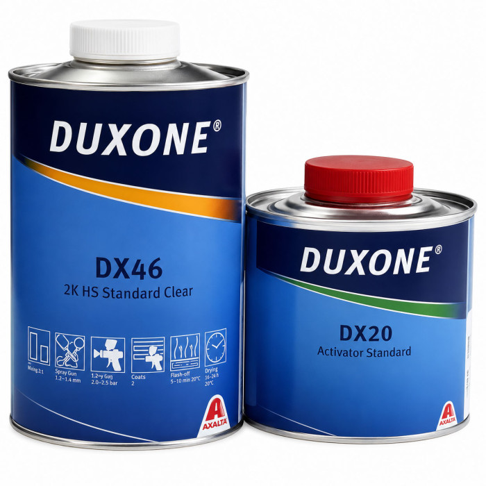 Лак DX46 2K HS Стандартний лак 1 л + 0,5 л