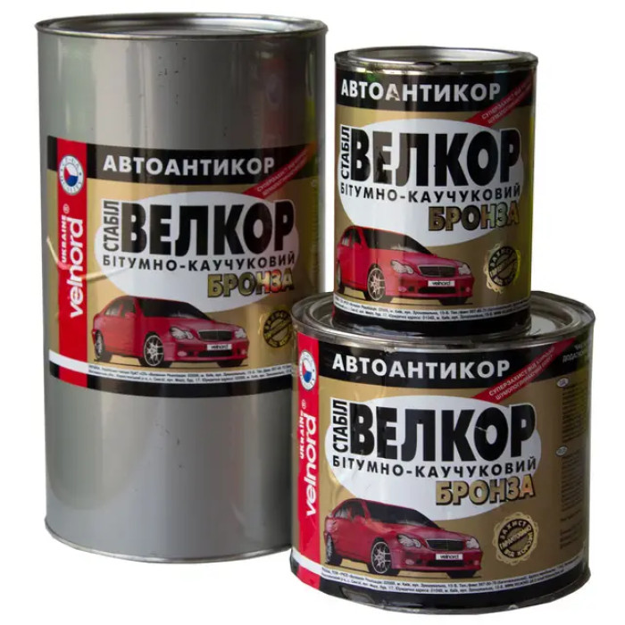 Автоантикор "велкор" (бітумно-каучукова бронза) 4 кг